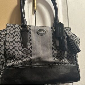 Coach Black and Gray Women's Bag
